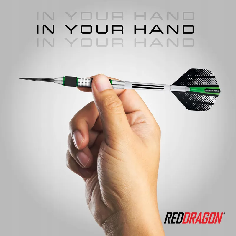 RED DRAGON Axis 24g 85% Wolfraam Darts Groen — foto 5