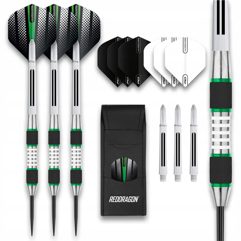 RED DRAGON Axis 24g 85% Wolfraam Darts Groen — foto 1