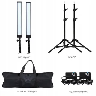 GSKAIWEN LED Verlichtingsset Fotografie Video met Statief — miniatuur 2