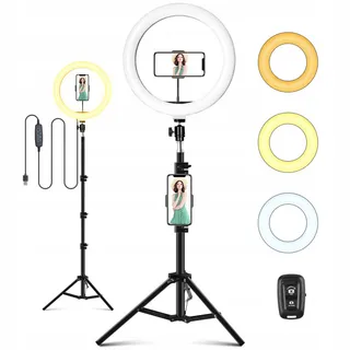 LED Ringlicht 10 Inch Selfie Vlog — miniatuur 1