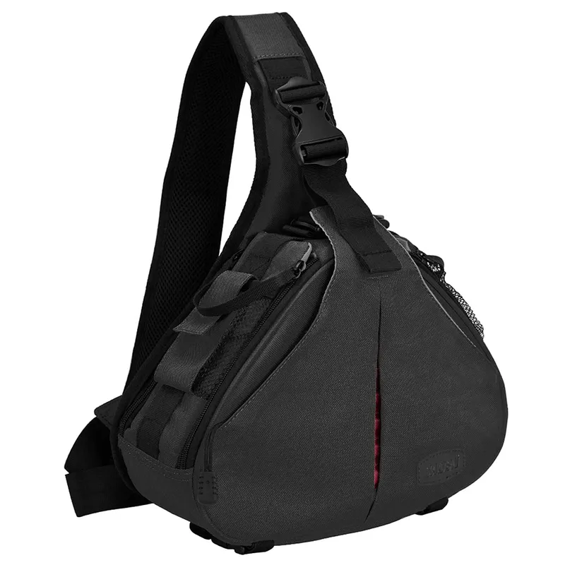 CADEN Camera Sling Crossbag Schoudertas DSLR Canon Nikon Sony Zwart — foto 1