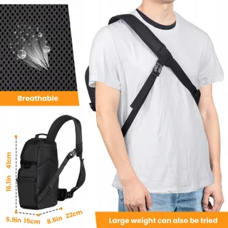 TARION Schoudertas Waterdicht DSLR SLR Objectief Statief — miniatuur 5