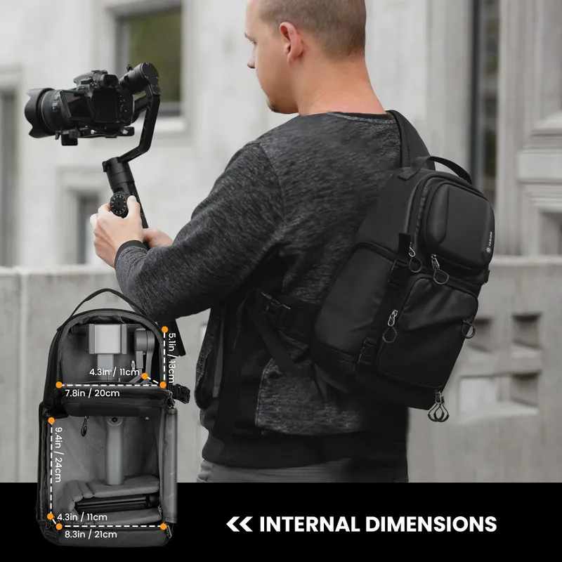 TARION Schoudertas Waterdicht DSLR SLR Objectief Statief — foto 7