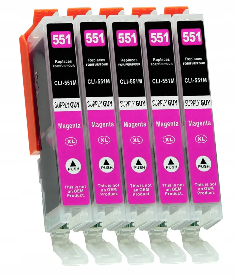SUPPLY GUY 5x Inkt Compatibel Canon CLI-551 Magenta Printers — foto 1