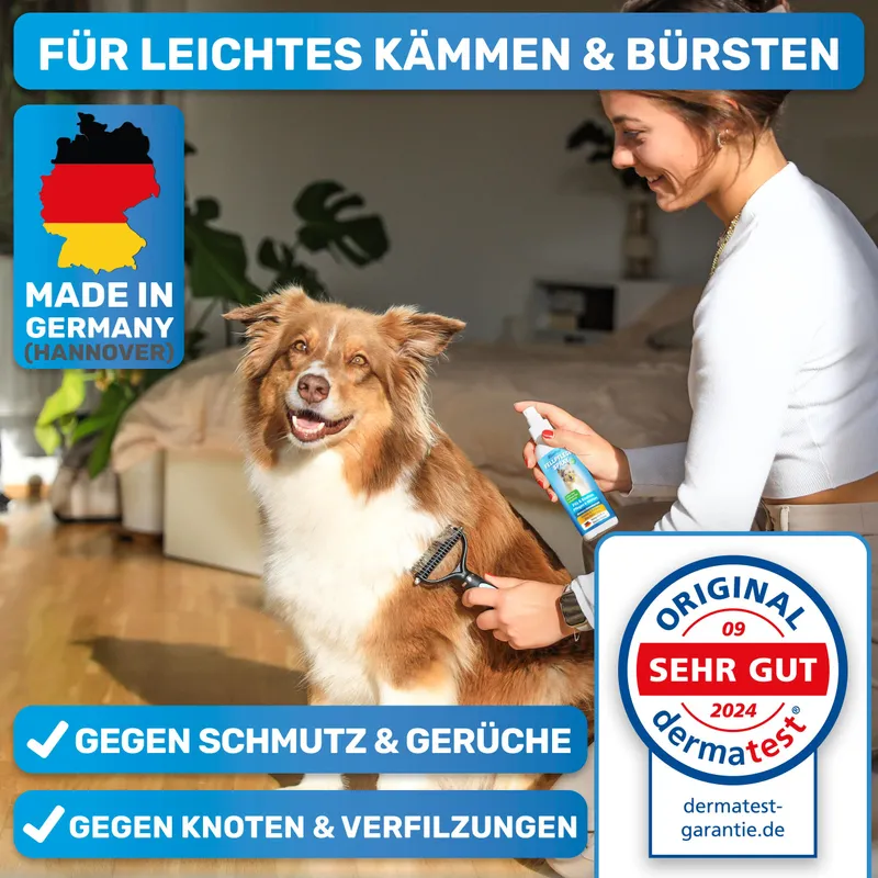 BLUEPET Ontklittingsspray Hond Kat 200ml Aloe Shea Jojoba — foto 2