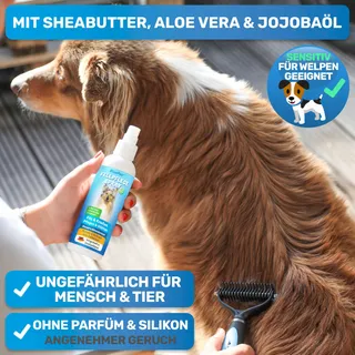 BLUEPET Ontklittingsspray Hond Kat 200ml Aloe Shea Jojoba — miniatuur 3