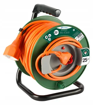 ELECTRALINE Kabelhaspel 25m Universeel Stopcontact Tuin — miniatuur 1