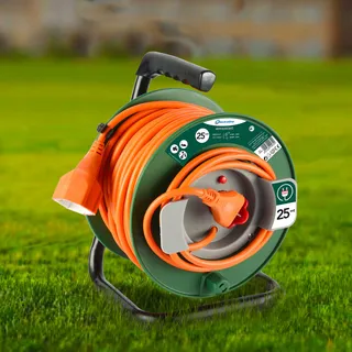 ELECTRALINE Kabelhaspel 25m Universeel Stopcontact Tuin — miniatuur 3