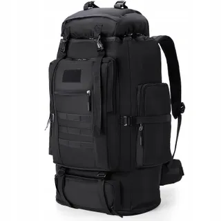 LYTECH Trekkingrugzak 100L Waterdicht Wandelen Zwart — miniatuur 8