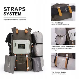 MOUNTAINTOP Trekkingrugzak 40L Heren Dames — miniatuur 6
