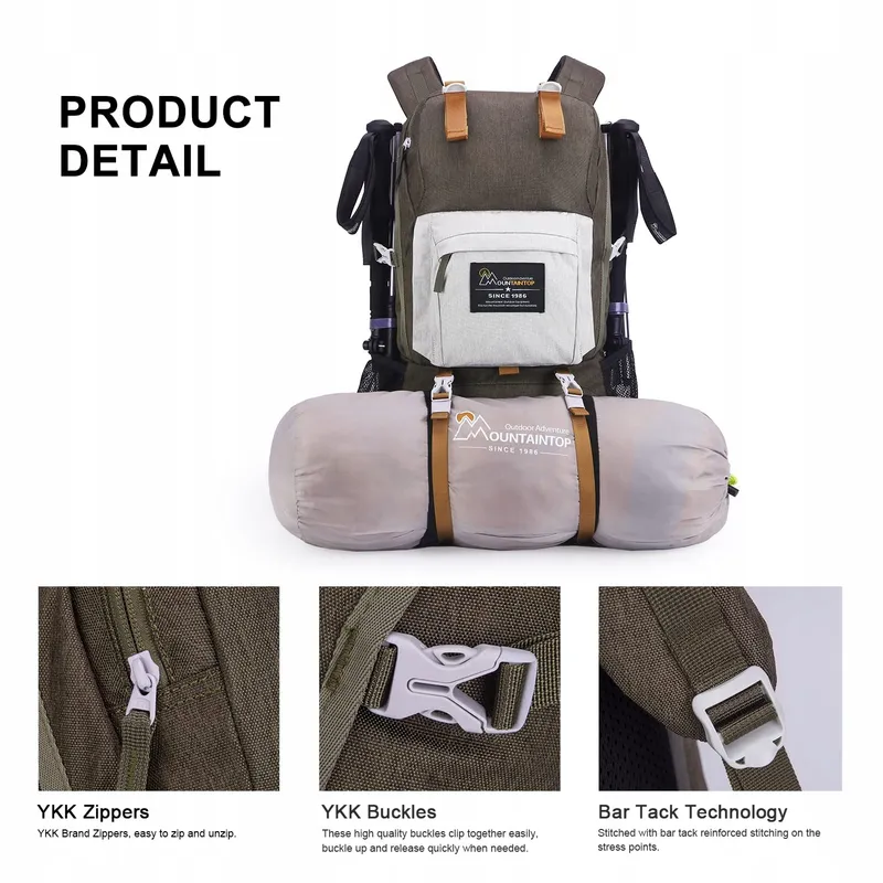 MOUNTAINTOP Trekkingrugzak 40L Heren Dames — foto 8