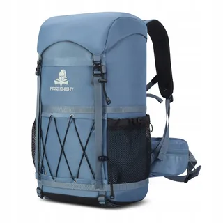 BSEASH Wandelrugzak 40L Waterdicht Licht Reizen Lichtblauw — miniatuur 1
