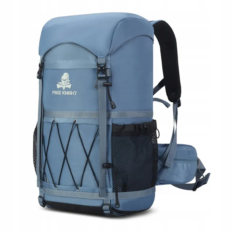 BSEASH Wandelrugzak 40L Waterdicht Licht Reizen Lichtblauw — foto 1