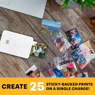 KODAK Step Slim Mobiele Fotoprinter Zink 2x3 Bluetooth Wit — miniatuur 5