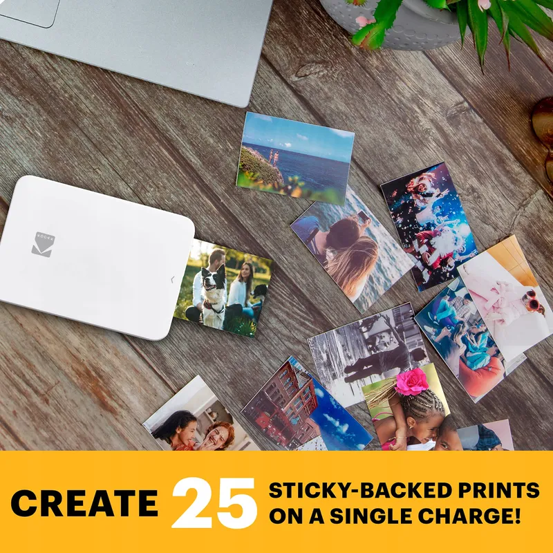 KODAK Step Slim Mobiele Fotoprinter Zink 2x3 Bluetooth Wit — foto 5