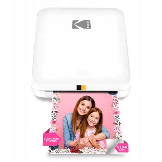 KODAK Step Slim Mobiele Fotoprinter Zink 2x3 Bluetooth Wit — miniatuur 1