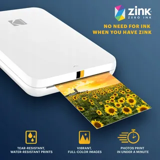KODAK Step Slim Mobiele Fotoprinter Zink 2x3 Bluetooth Wit — miniatuur 3