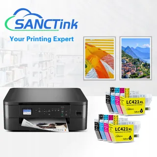 SANCTink LC421XL LC421 Inktset 8-delig Brother DCP-J1050DW — miniatuur 7