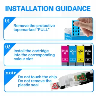 SANCTink LC421XL LC421 Inktset 8-delig Brother DCP-J1050DW — miniatuur 4