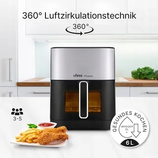 UFESA Phoenix Airfryer 6L 1800W 10 Programma's — miniatuur 5