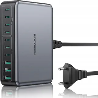 ROCOREN GaN USB-C Oplader 480W 10-Poorts Laptop Laadstation — miniatuur 9