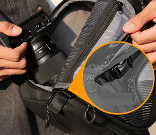 K&F CONCEPT Waterdichte Cameratas Zwart met Regenhoes — miniatuur 15
