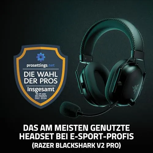 RAZER BlackShark V2 Pro Draadloze Esports Headset PC 70u Zwart — foto 2