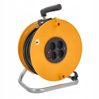 AS SCHWABE Kabelhaspel 25m 4 Stopcontacten 230V 16A 3500W — miniatuur 2