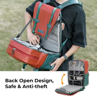 K&F CONCEPT Camerarugzak met Laptopvak 15-15,6 Inch — miniatuur 4