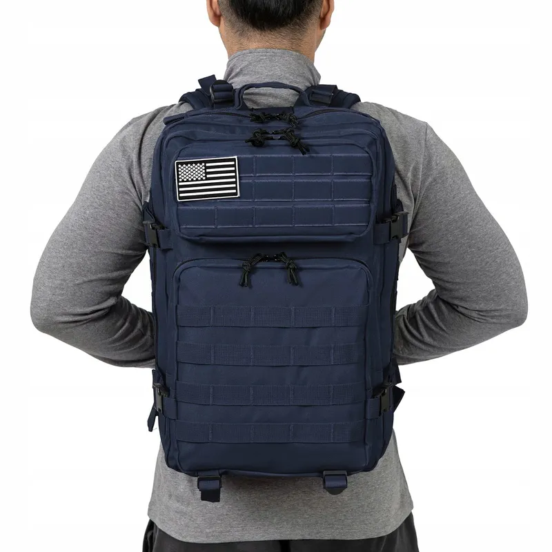 QTQY Tactische Militaire Rugzak 45L Molle Trekking 3 Dagen — foto 4