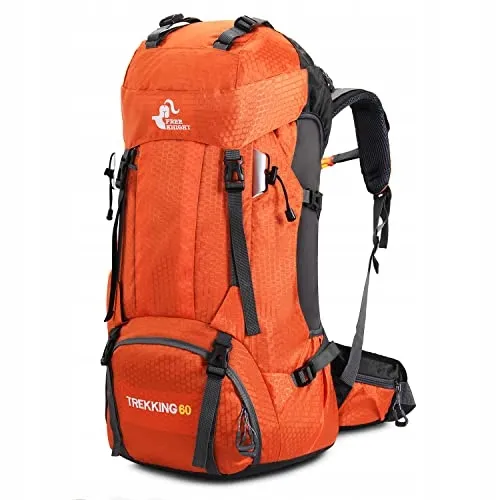 BSEASH Waterdichte Wandelrugzak 60L Oranje — foto 1
