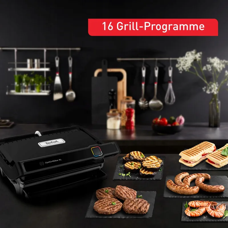 TEFAL OptiGrill Elite XL GC7608 Contactgrill 16 Programma's Digitaal — foto 6