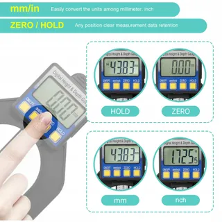 RUIZHI Digitale Diepte Hoogtemeter 0-85mm LCD voor Hout — miniatuur 4