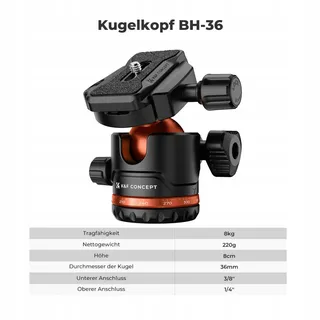 K&F CONCEPT Aluminium Statief 178cm met Telefoonhouder Reisstatief — miniatuur 4