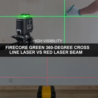 FIRECORE Kruislijnlaser met Statief Zelfnivellerend Bouw — miniatuur 2