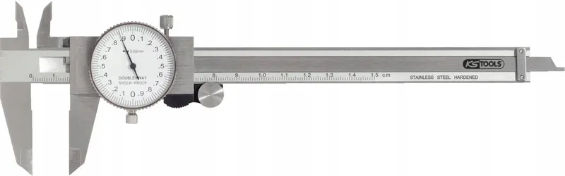 KS TOOLS 300.0547 Klokschuifmaat Analoog Nauwkeurigheid +/-0,02mm — foto 1