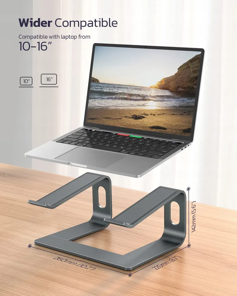 NULAXY Aluminium Laptopstandaard Ergonomisch 10-16 Inch — foto 5