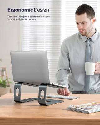 NULAXY Aluminium Laptopstandaard Ergonomisch 10-16 Inch — miniatuur 2