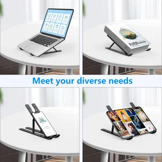 AUYUIIY Aluminium Verstelbare Opvouwbare Laptopstandaard 10-15,6 Inch — miniatuur 6