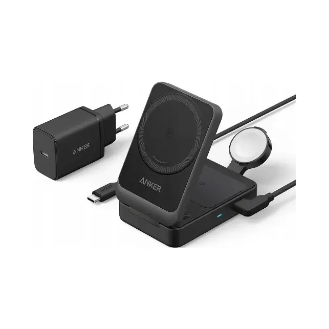 ANKER MagGo Laadstation 3-in-1 Qi2 15W MagSafe iPhone AirPods Watch — foto 8