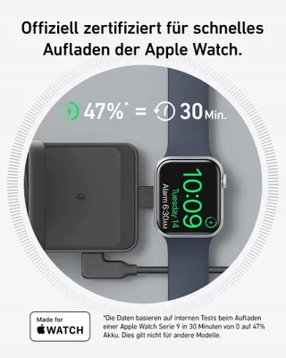 ANKER MagGo Laadstation 3-in-1 Qi2 15W MagSafe iPhone AirPods Watch — miniatuur 4