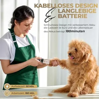GLOBAL TECH Stille Professionele Tondeuse voor Honden — miniatuur 3