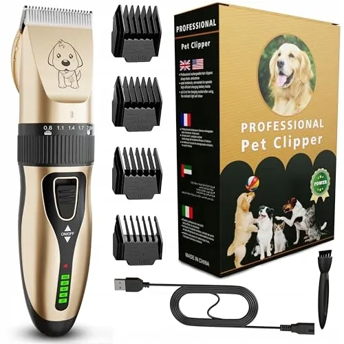 GLOBAL TECH Stille Professionele Tondeuse voor Honden — foto 1