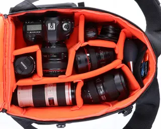 ROLLEI Fotoliner Fotorugzak M Zwart Camera Laptop Reizen Waterdicht — miniatuur 3