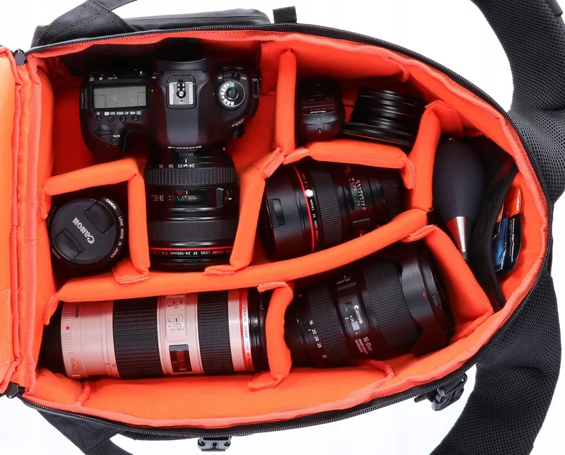 ROLLEI Fotoliner Fotorugzak M Zwart Camera Laptop Reizen Waterdicht — foto 3