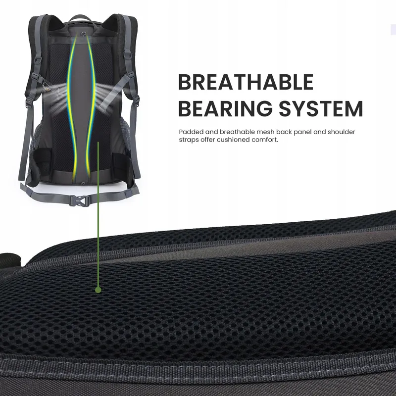MOUNTAINTOP Trekkingrugzak 40L Unisex Waterbestendig met Hoes β foto 6