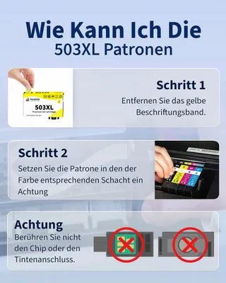 HOOKINK 8 Inktcartridges 503XL voor Epson XP-5200 WF-2960 — miniatuur 6