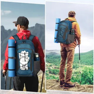 RAINSMORE Waterdichte Wandelrugzak 40L Blauw — miniatuur 7