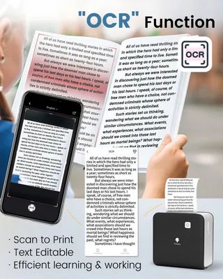 PHOMEMO M02 Pro Mini Thermische Printer 304 DPI iOS Android — miniatuur 9