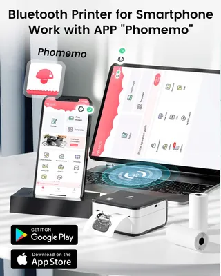 PHOMEMO M02 Pro Mini Thermische Printer 304 DPI iOS Android — miniatuur 3